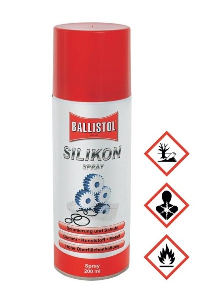 Ballistol de silicona en spray, 200 ml lata de aerosol
