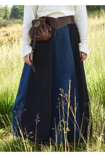 Medieval Ladies skirt, black/blue