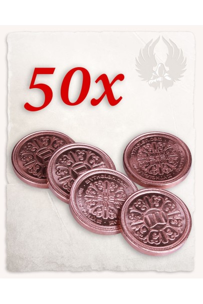 Moneda de Cobre para LARP set de 50